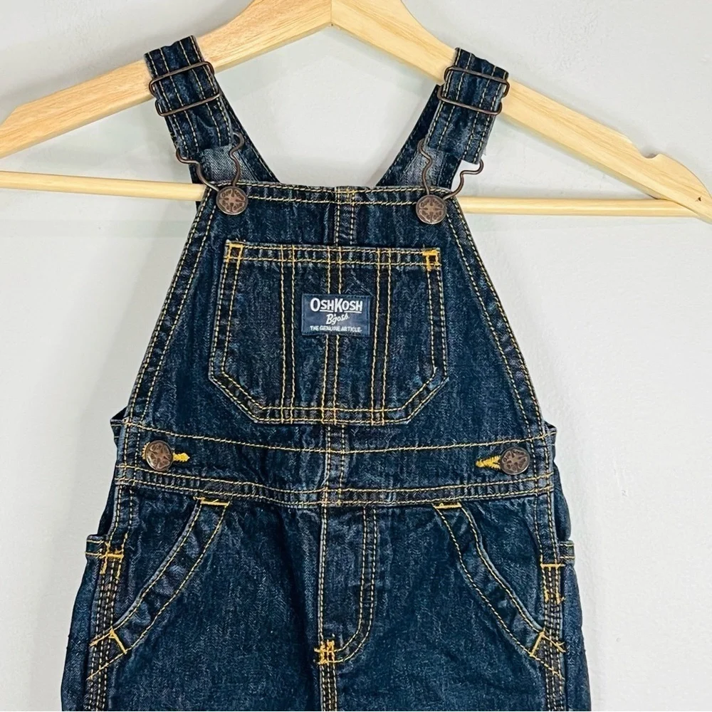 Oshkosh Dark Wash Denim Overalls 12M
